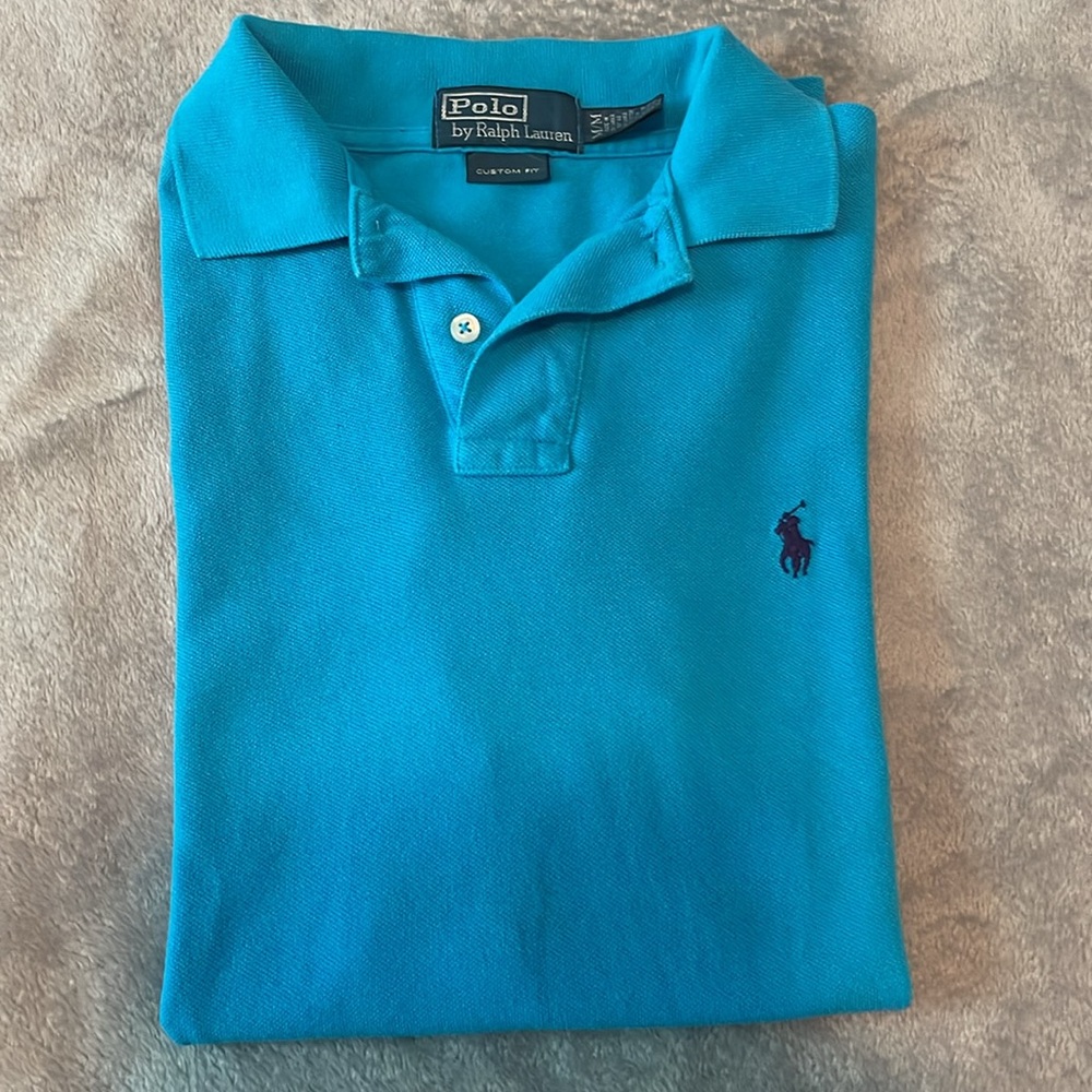 Turquoise polo by Ralph Ren men’s medium
